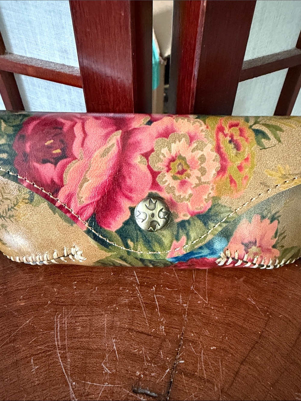 Patricia Nash Floral Embroidered Leather Eyeglass Case - NEW - Picture 3 of 6